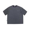 Vestido de verano sureño 2022, nueva edición completa, camiseta de manga corta con estampado a rayas, estilo japonés, top holgado unisex sencillo para hombre