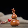 Colgante de calabaza de madera de durazno viejo, natural y auténtico, adorno artesanal tallado a mano, pieza de mano estilo chino, colgante de madera de durazno