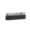 Juego de Brocas de 10 Piezas para Llave Hexagonal Eje Flexible Universal Varilla Integrada Funda para Taladro de Aire Taladro Manual Eléctrico de Litio Con