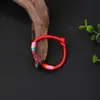 Pulsera Tejida de Cuerda Colorida con Nudo Vajra Estilo Tibetano Étnico Pulsera de Flor Bordada Retro Adorno de Mano Multicolores para el Festival del Bote del Dragón