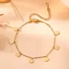 Moda combinable fresca de verano múltiples colgantes de amor joyería Europa y Estados Unidos popular color acero de titanio corazón de melocotón cadena de cintura mujeres