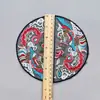 Parche Bordado Hanfu Estilo Chino Tradicional, Aplicación Redonda de Dragón y Fénix Floral, Nuevo Accesorio para Ropa Estilo Chino, Bordado Decorativo DIY