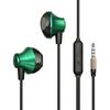 Auriculares intrauditivos con subwoofer y control de cable, con tapones para los oídos, compatibles con teléfonos Android, sonido estéreo K-Song de alta calidad.