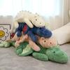 Saite Dudu deitado pequeno dragão voador brinquedo de pelúcia deitado dinossauro boneca macia dormindo travesseiro longo boneca
