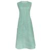 Vestido de Verão Miyake 2026 Leve Solto Plissado Sem Mangas para Mulheres, Comprimento Médio Simples Patchwork Irregular