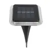 Luzes Solares para Exterior à Prova d'Água Luzes de Gramado Luzes de LED para Solo Luzes de Gramado Luzes Subterrâneas Luzes de Pátio de Casa Luzes Decorativas