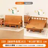 Sofá cama, plegable, de doble propósito, adecuado para apartamentos pequeños, multifuncional, extensible, diseño simple, individual o doble, para siestas, cama plegable de bambú
