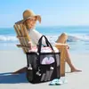 Bolsa de Praia Transfronteiriça Grande Capacidade Rede Bolsa de Natação Multifuncional Viagem Portátil Bolsa de Ombro Bolsa de Praia Armazenamento de Roupa de Banho