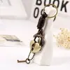Colgante Creativo y Personalizado de Candado de Amor con Llave, Accesorio Decorativo Unisex para Bolsa, Llavero Vintage de Cuero Tejido