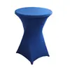 Venda Direta de Fábrica Transfronteiriça Toalha de Mesa para Bar, Capa de Mesa Sólida para Mesa de Banquete e Cocktail, Capa de Mesa de Alta Elasticidade, Impressão Personalizável