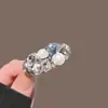 Pinza para el Cabello con Perla y Pedrería Irregular Ovalada para Mujer, Pinza Bb, Pasador Dulce, Pinza para Flequillo, Accesorio para el Cabello