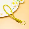 Correas de teléfono trenzadas de nudo de diamante coloridas hechas a mano, accesorios versátiles y simples para DIY, materiales para ensartar cuentas, venta al por mayor