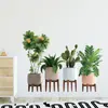 BR0058H foto de planta planta verde en maceta cactus pegatinas de pared autoadhesivas sala de estar dormitorio pared de fondo pegatinas decorativas