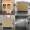 Casas de Guardia Talladas en Metal para Grandes Zonas Residenciales, Salas de Guardia de Seguridad, Estacionamientos de Zonas Escénicas, Cabinas de Seguridad Móviles para Exteriores, En Stock