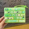 Nuevo llavero de dibujos animados de 26 teclas para aliviar el estrés, lindo juguete con botón de panda, colgante para mochila de estudiante, pequeño regalo al por mayor