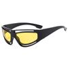 Nova Moda Y2K Garota Popular Quadrado Vazado Europeu e Americano Esportes de Equitação Óculos de Sol Personalizados Óculos de Sol Estilo Celebridade da Internet