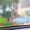 Colgante para Coche con Forma de Oso de Amor de Arcilla Amazon Transfronterizo, Colgante para Interior de Coche, Colgante de Letra de Alta Gama para Mujeres