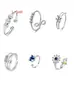 Anillo Giratorio de Plata Tailandesa para la Ansiedad Anillo para el Dedo Índice Multi-Círculo Cuentas de Transferencia Auspicioso Transferencia Moda Coreana Regalo para Novia