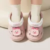 Nuevos Zuecos de Cerdo de Dibujos Animados 2024 para Niños de 1 a 6 Años, Sandalias de Punta Cerrada para Uso al Aire Libre, Pantuflas de EVA para Niños y Niñas