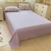 Conjunto de Gaze Franzida tipo Nuvem de Quatro Peças Rosa-tons Flor de Rosa Roxo Claro Estilo Pastoral Suave Roupa de Cama para Quarto de Meninas Pode ser Enviado por Dropshipping