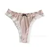 Pantaletas Europeas y Americanas Sin Costuras Transfronterizas para Mujer, Fondo de Algodón de Color Sólido, Amigables con la Piel, Deportivas, Sexy Encaje con Lazo Triángulo para Mujer