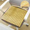 Cojín Transpirable para Silla de Oficina, Almohadilla Larga para Sentarse, Esterilla Refrigerante de Verano para Coche, Esterilla de Bambú, Cojín de Asiento de Verano para Mahjong
