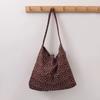 Bolso de lona con estampado floral fresco de Dongdaemun, estilo coreano, para mujer, estilo urbano, combinable, para debajo del brazo, precio unitario, gran capacidad.