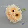 Ramo artificial de crisantemo africano atado a mano flor de seda de crisantemo fulang arreglo floral decoración floral para el hogar Flor de mano para novia