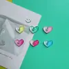 Nuevos Pasadores para el Cabello DIY de Corazón Transparente Degradado, Accesorios para el Cabello, Fundas para Teléfono, Zuecos, Decoraciones de Pegamento Cremoso, Accesorios al por Mayor