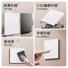 Panel de botones de interruptor tipo 86 para el hogar de alta potencia de cinco orificios de un solo polo y doble polo de pared control simple control doble socket acrílico