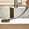 Cepillo de Silicona Doméstico de Mango Largo para Limpiar Tazas, Cepillo de Limpieza Especializado para Biberones, Licuadoras y Cepillo para Tazas Quitamanchas