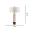 Lámpara de mesa para dormitorio, diseño nórdico simple y moderno, lámpara de noche decorativa de mármol de alta gama para hotel y casa de huéspedes