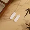 Nuevo Colgante Auspicioso Estilo Chino Hielo Oro para Mujeres Riqueza Barra Pequeña de Oro Collar Colgante Amuleto de Fortuna