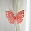 Hebilla de Cortina Nudo de Mariposa Hueco Exquisita Sensación de Alta Gama Habitación Dormitorio Corazón de Niña Decoración Sanadora Clip para Cortina del Hogar