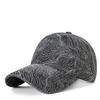 Moda Primavera Chapéu de Cowboy Boné de Beisebol Listrado Vintage Meninas Chapéu Protetor Solar Aba Larga Topo Mole Boné Lavado Homens