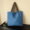 Bolsa Nuvem Estilo Japonês, Bolsa Tote de Ombro Dobrável Portátil para Armazenamento, Bolsa de Compras com Zíper de Grande Capacidade, Impermeável