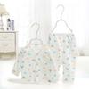 Conjunto de Ropa Interior para Bebé Algodón Puro Otoño e Invierno Ropa de Monje Algodón Recién Nacido Bebé Niños y Niñas Conjunto de Ropa Interior Bebé Top Pantalones