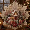 Pintura de Diamante 5D Árvore de Natal Cruzada Pingente Acrílico Presente de Natal Venda Direta da Fábrica