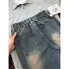 Jeans Versátil Masculino 2026 Lavado Cleanfit Corte Reto Retro Americano Corte Diagonal Ligeiramente Flare Curvo