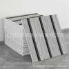 Adhesivo 3D Estéreo Transfronterizo Tablero de Celosía con Grano de Madera Pegatinas de Pared Papel Tapiz Pared de Fondo para Sala de Estar Decoración Impermeable y a Prueba de Humedad