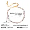 Pulsera Jieding de Acero Inoxidable con Circonita Brillante para Mujer, Pulsera Antidescolorante de Acero de Titanio, Joyería Transfronteriza con Circonita Brillante