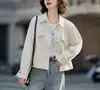 Chamarra tipo camisa de trabajo para mujer, colección primavera 2026, estilo coreano, corte holgado, chaqueta versátil de manga larga, top casual minimalista coreano para el trabajo