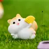 Nuevo pino ratón micro paisajismo jardinería DIY paisajismo decoración accesorios linda ardilla pequeña escritorio adornos de resina