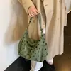 Nova Bolsa de Mão Jacquard de Veludo Estrela para Mulheres, Bolsa Transversal Grande de Ombro Casual, Bolsa para o Dia a Dia Estilo Despojado