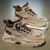 Botas Martin para Hombre de Caña Alta Ocultas para Aumentar la Altura Otoño Transpirables Retro Zapatos de Papá Casuales con Suela Gruesa Botas de Trabajo para Hombre