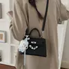 Bolso de Mano de Oficina Súper Popular para Mujer 2026 Nuevo de Moda Patrón de Cocodrilo Bolso de Hombro tipo Kelly Bolso Cruzado para Viajes Diarios Bolso Cuadrado Pequeño