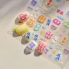 2025 Fortuna Nuevo Dinero Nuevo Año Pegatinas para Uñas Futuro Brillante Coloridas Dopamina DIY Lindas Pegatinas para Uñas