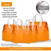 Bolsa Térmica Não Tecida para Levar, Logo Personalizado, Bolsa de Mão Térmica e de Isolamento Frio Espessada com Folha de Alumínio, Bolsa de Embalagem para Catering e Chá de Leite