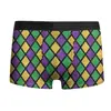 Nova Máscara de Carnaval Impressa em 3D Europeia e Americana Transfronteiriça Roupa Íntima Masculina Boxer de Seda de Leite Respirável Calções de Natação