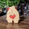 Produto Quente Transfronteiriço Presente de Dia das Mães Quebra-Cabeça de Madeira Conjunto de Ursos Mãe e Filho Artesanato Criativo DIY de Madeira Enfeites